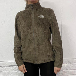 Women’s The North Face Brown Fluffy Fleece- M