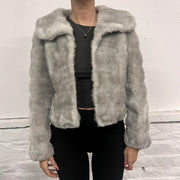 Vintage Faux Fur Coat- S