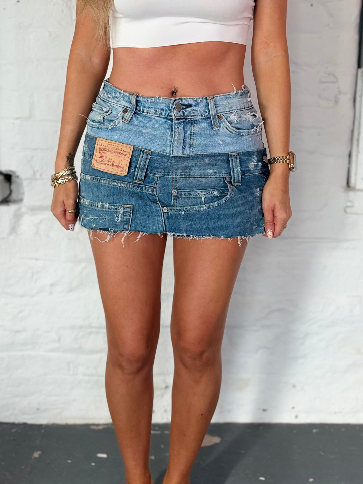 DISTRESSED TWISTED BLUE