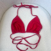 Red Y2K Bikini Top - S