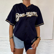 Vintage Baseball Jersey Top- M