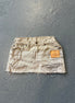 Double Beige Distressed Denim Skirt Only
