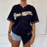 Vintage Baseball Jersey Top- M