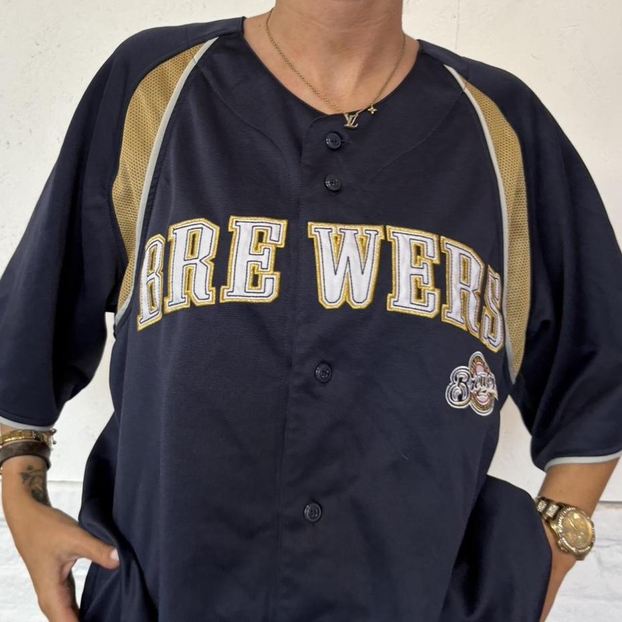 Vintage Baseball Jersey Top-  L