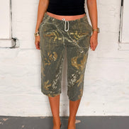 VINTAGE CAMO TREE JORTS- S