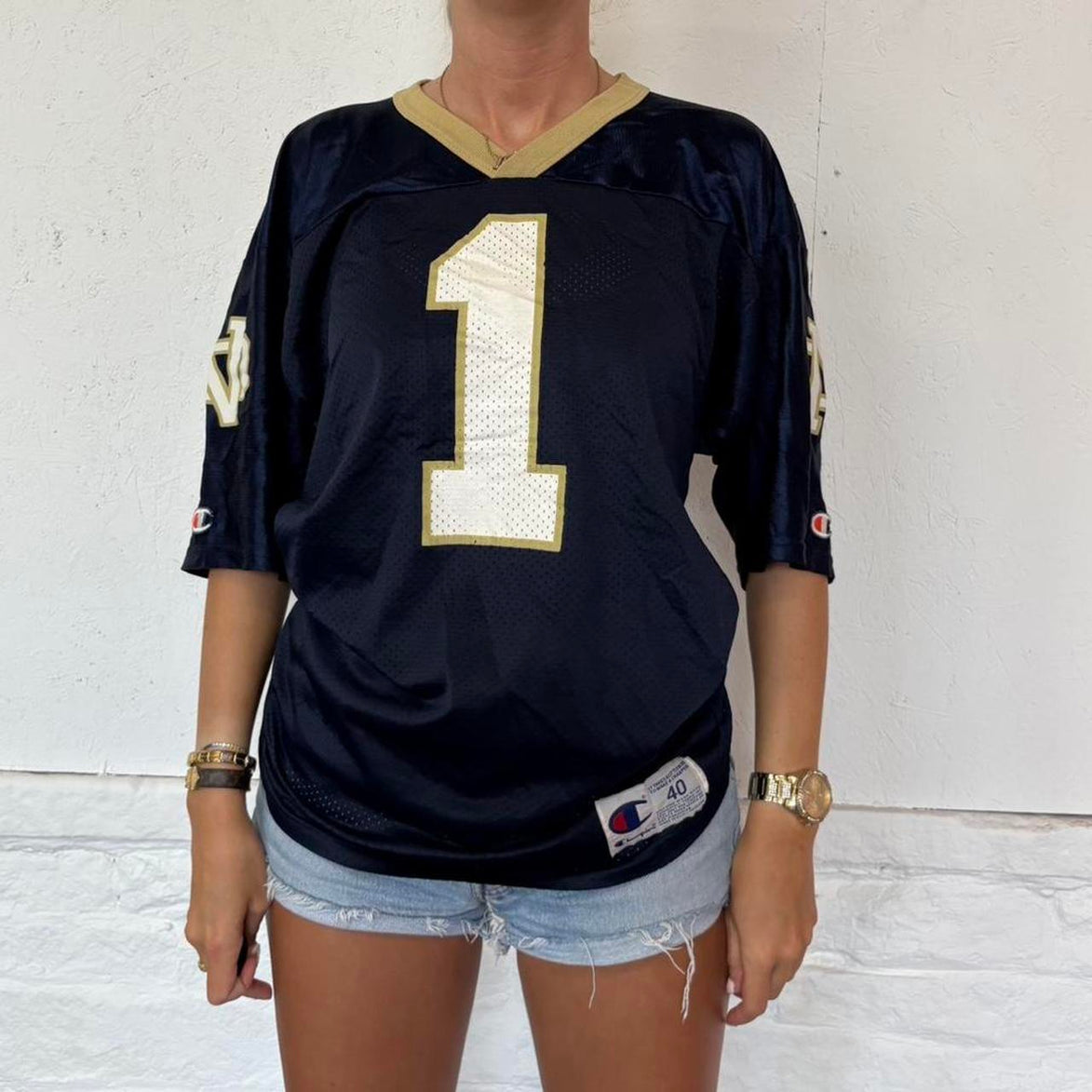 Vintage Champion Jersey Top- S