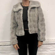 Vintage Faux Fur Coat- S