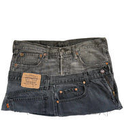 READY TO WEAR: Twisted Grey Denim Skirt UK10