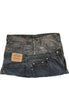READY TO WEAR: Twisted Grey Denim Skirt UK10