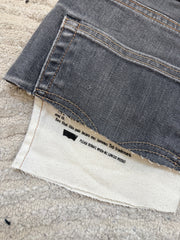 READY TO WEAR: Grey Double Denim Skirt UK10