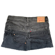 READY TO WEAR: Twisted Grey Denim Skirt UK10