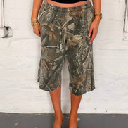 VINTAGE CAMO TREE JORTS- M
