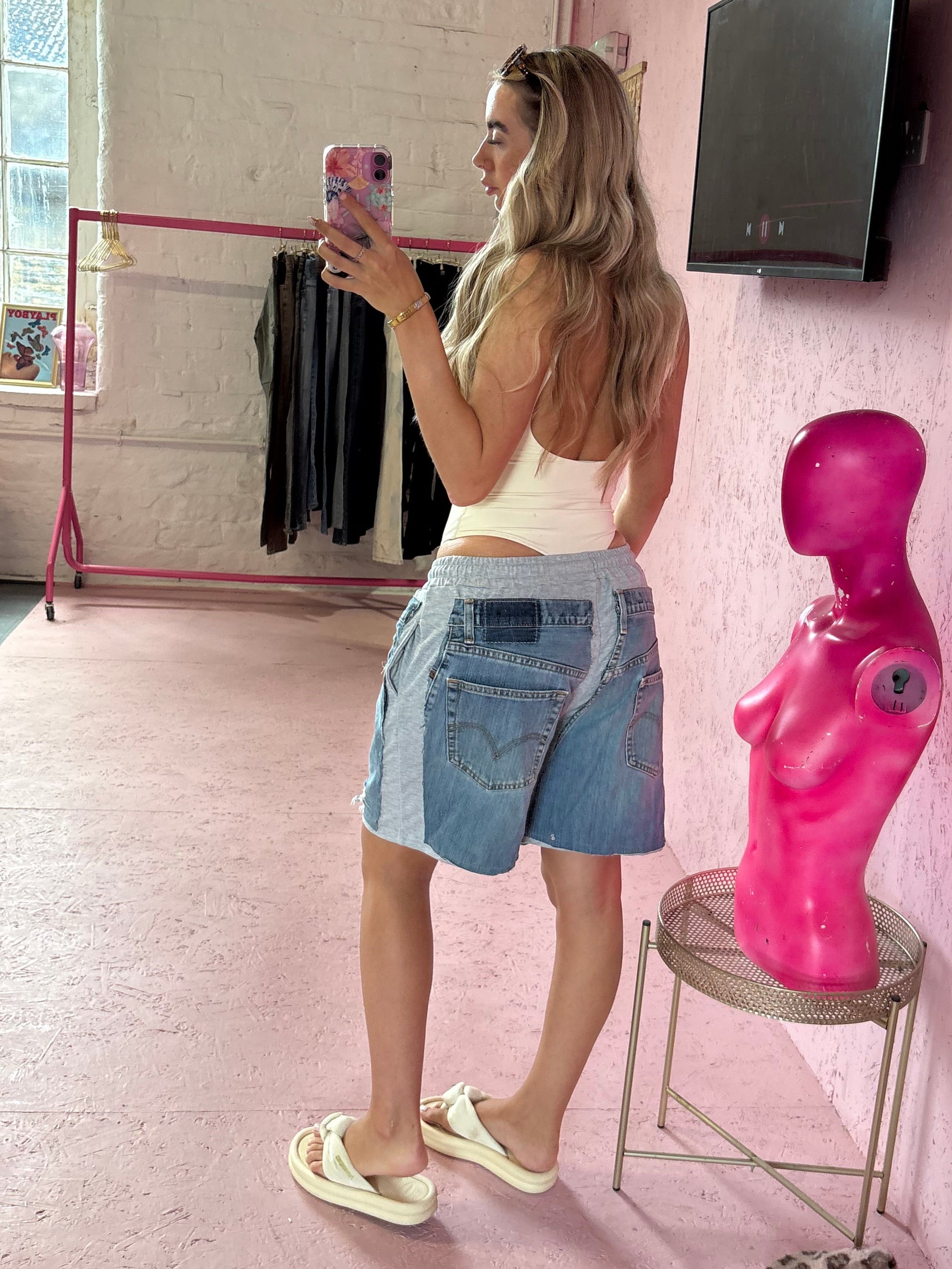 Denim Patch Jorts
