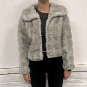 Vintage Faux Fur Coat- S