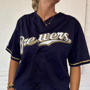 Vintage Baseball Jersey Top- M