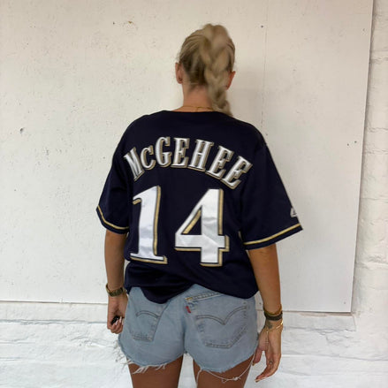 Vintage Baseball Jersey Top- M