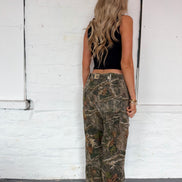 VINTAGE CAMO TROUSERS UK L