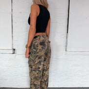 VINTAGE CAMO TROUSERS UK S-M