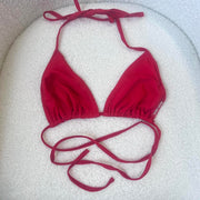 Red Y2K Bikini Top - S