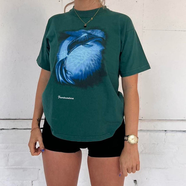 Vintage Dolphin Graphic T-Shirt - M