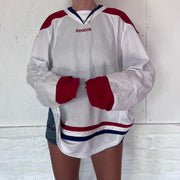 Vintage Reebok Hockey Jersey Top- M