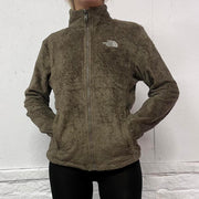Women’s The North Face Brown Fluffy Fleece- M