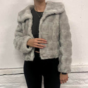 Vintage Faux Fur Coat- S