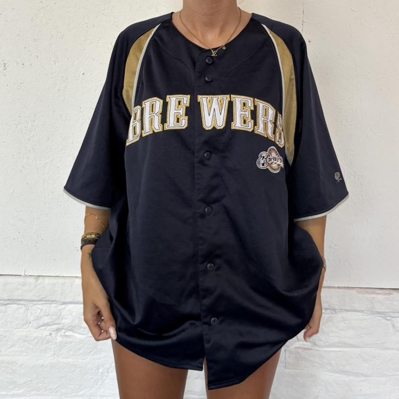 Vintage Baseball Jersey Top-  L