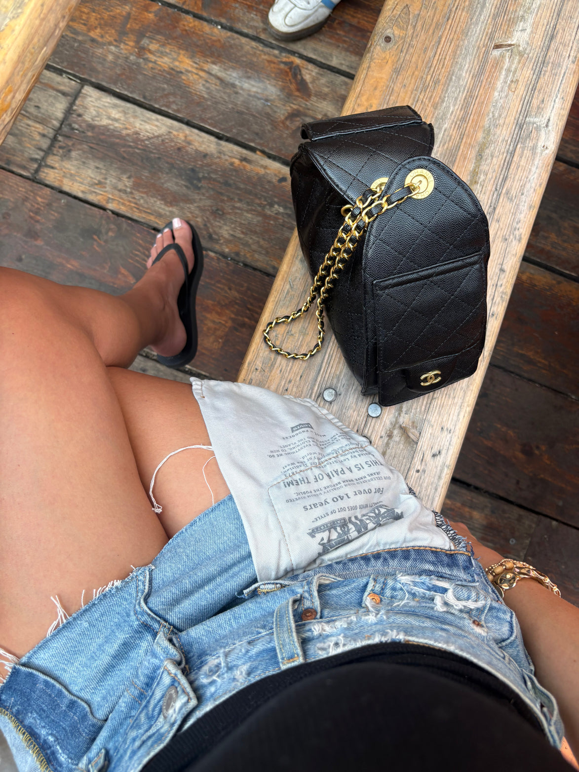 Outer Pocket Denim Skirt