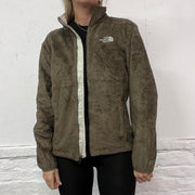 Women’s The North Face Brown Fluffy Fleece- M