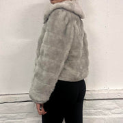 Vintage Faux Fur Coat- S
