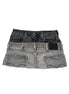 READY TO WEAR: Grey Double Denim Skirt UK8-10