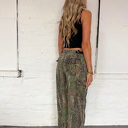 VINTAGE CAMO TROUSERS UK M