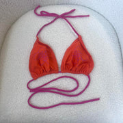 Y2K Orange Bikini Top - S/M