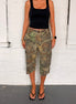 VINTAGE CAMO TREE JORTS- S/M