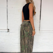 VINTAGE CAMO TROUSERS UK M