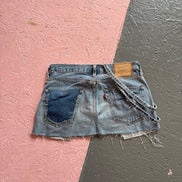 Denim Double Chain Skirt