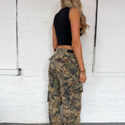 VINTAGE CAMO TROUSERS UK S-M