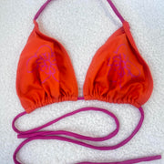 Y2K Orange Bikini Top - S/M