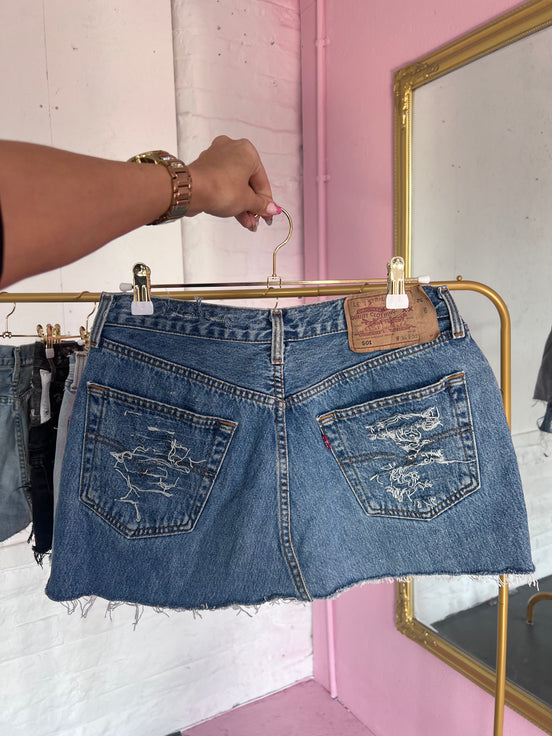 VINTAGE DENIM SKIRT