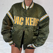 Vintage Green Bay Packers Padded Jacket- L