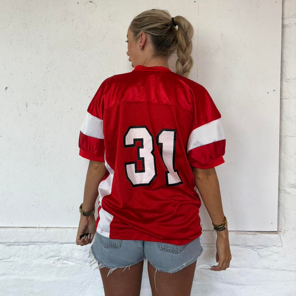 Vintage American Football Jersey Top- M
