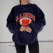 Vintage Russel Athletic Illinois Football Sweatshirt- XL