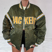 Vintage Green Bay Packers Padded Jacket- L