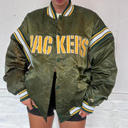 Vintage Green Bay Packers Padded Jacket- L
