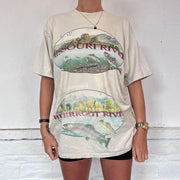 Vintage Bitterroot River Graphic T-Shirt - L