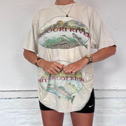Vintage Bitterroot River Graphic T-Shirt - L