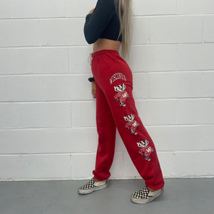 Vintage High Waisted College Graphic Joggers - S