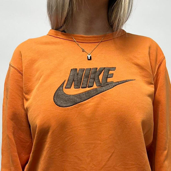 Orange Nike Sweatshirt- L