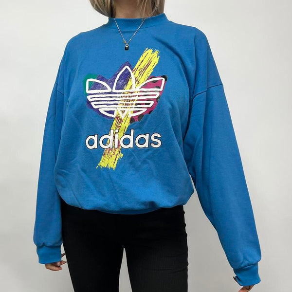 Retro Adidas Sweatshirt- L